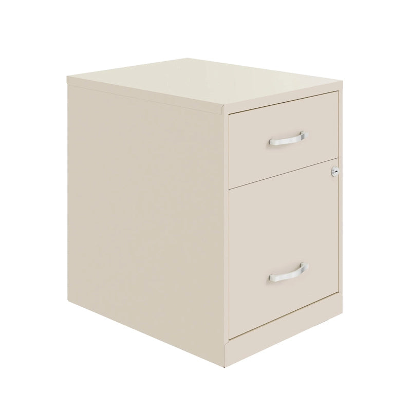 Classeur vertical métallique à 2 tiroirs de 45 cm de profondeur, largeur Lettre, avec tiroir pour accessoires