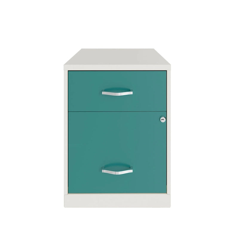 Classeur vertical métallique à 2 tiroirs de 45 cm de profondeur, largeur Lettre, avec tiroir pour accessoires