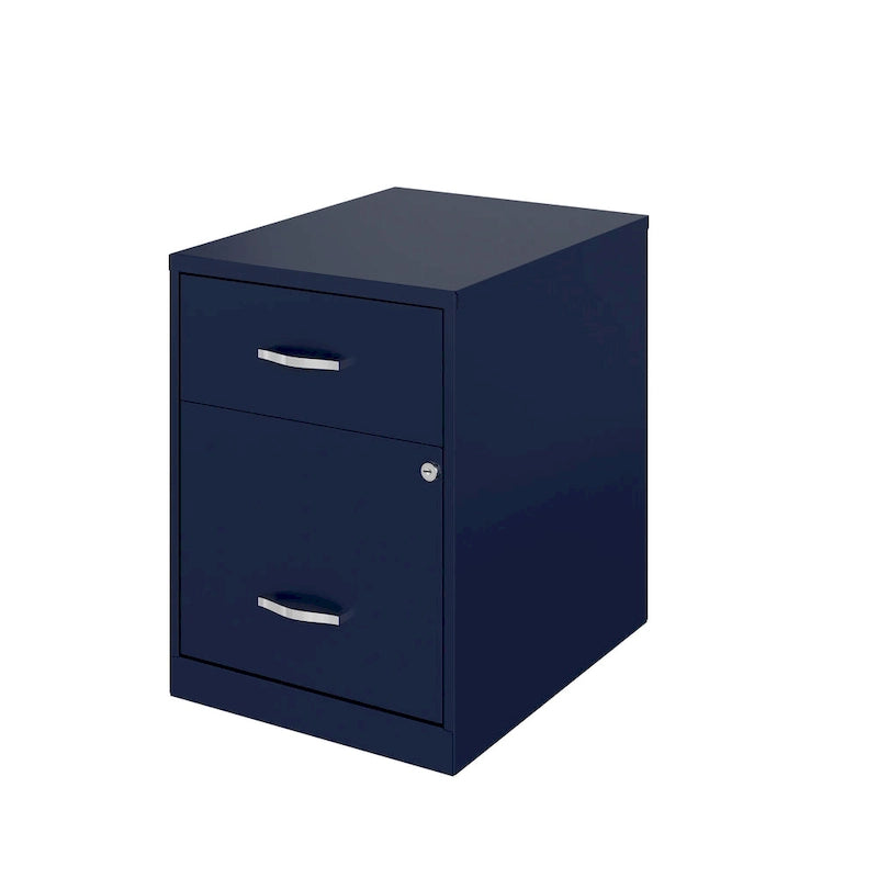 Classeur vertical métallique à 2 tiroirs de 45 cm de profondeur, largeur Lettre, avec tiroir pour accessoires
