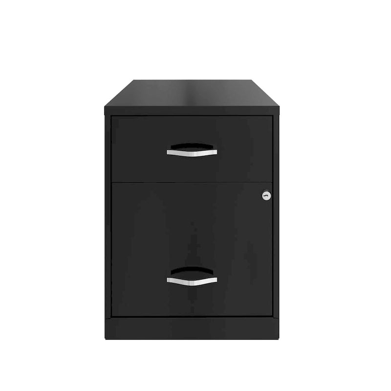 Classeur vertical métallique à 2 tiroirs de 45 cm de profondeur, largeur Lettre, avec tiroir pour accessoires