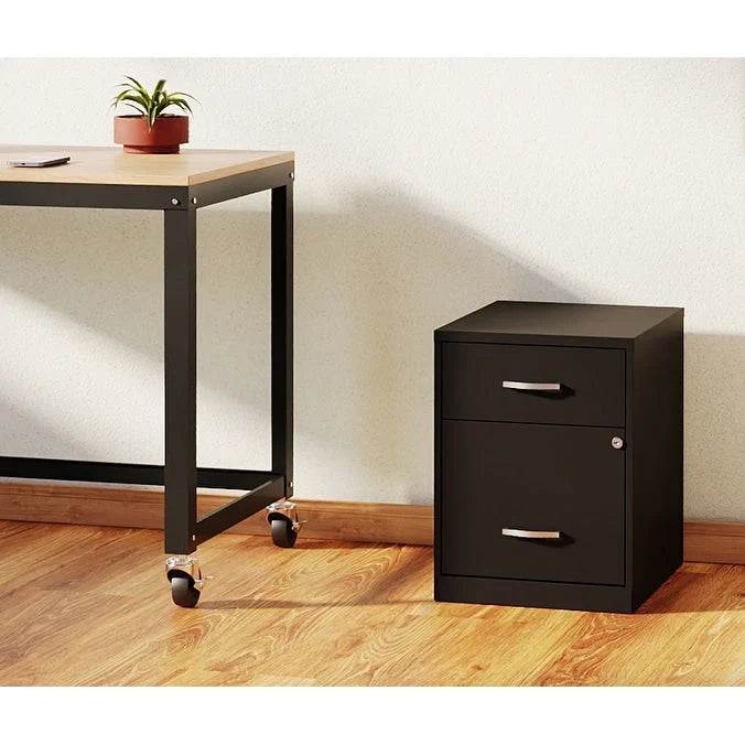 Classeur vertical métallique à 2 tiroirs de 45 cm de profondeur, largeur Lettre, avec tiroir pour accessoires
