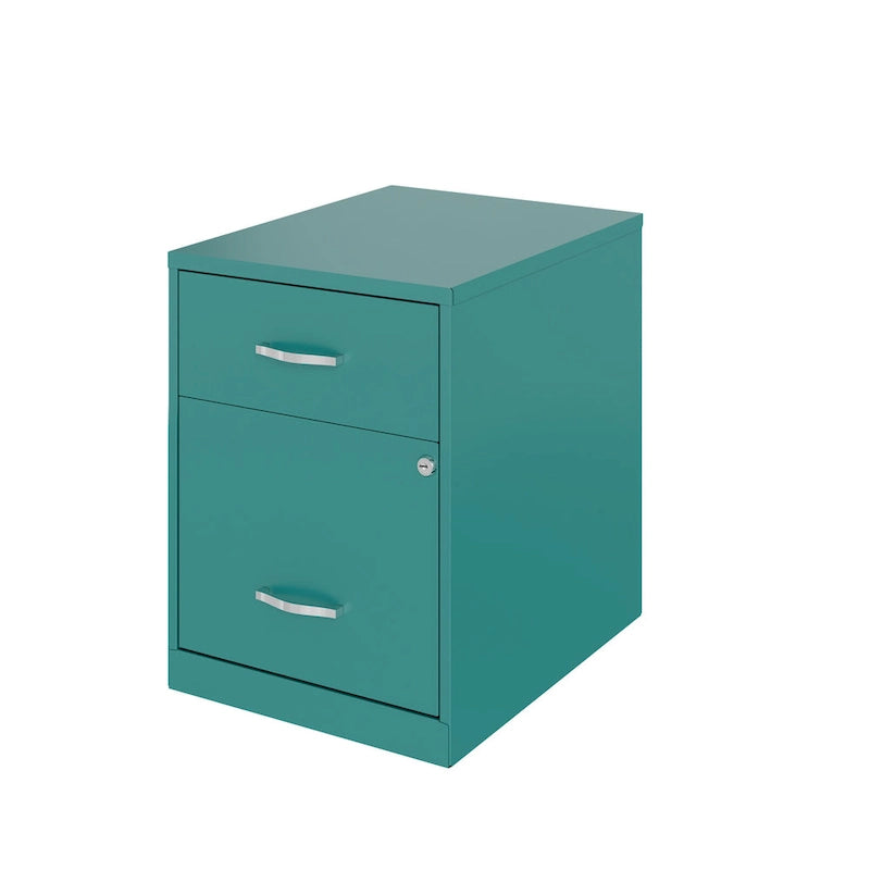Classeur vertical métallique à 2 tiroirs de 45 cm de profondeur, largeur Lettre, avec tiroir pour accessoires