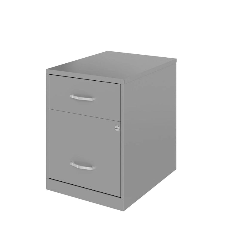 Classeur vertical métallique à 2 tiroirs de 45 cm de profondeur, largeur Lettre, avec tiroir pour accessoires