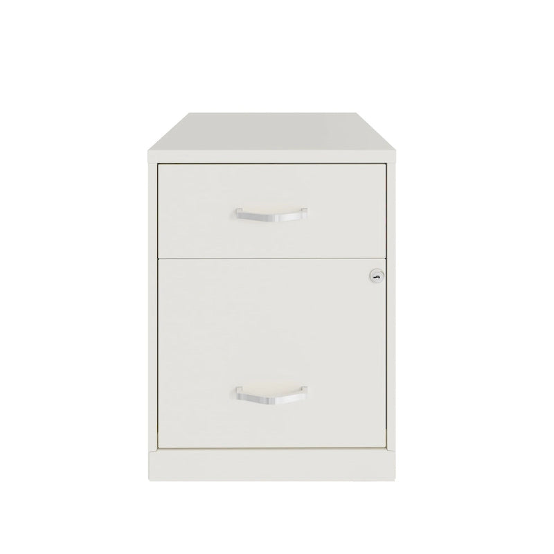 Classeur vertical métallique à 2 tiroirs de 45 cm de profondeur, largeur Lettre, avec tiroir pour accessoires