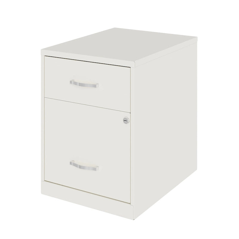 Classeur vertical métallique à 2 tiroirs de 45 cm de profondeur, largeur Lettre, avec tiroir pour accessoires