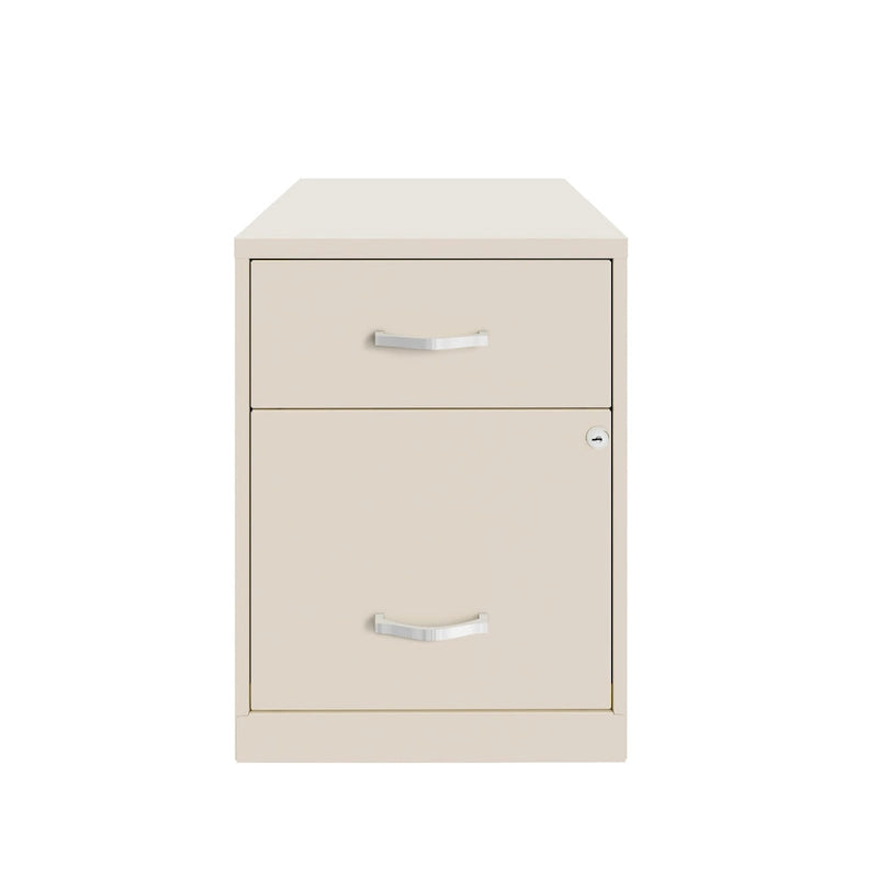 Classeur vertical métallique à 2 tiroirs de 45 cm de profondeur, largeur Lettre, avec tiroir pour accessoires