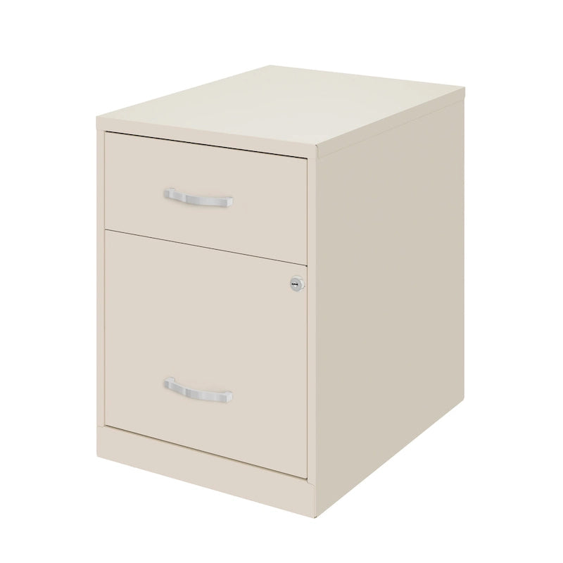 Classeur vertical métallique à 2 tiroirs de 45 cm de profondeur, largeur Lettre, avec tiroir pour accessoires