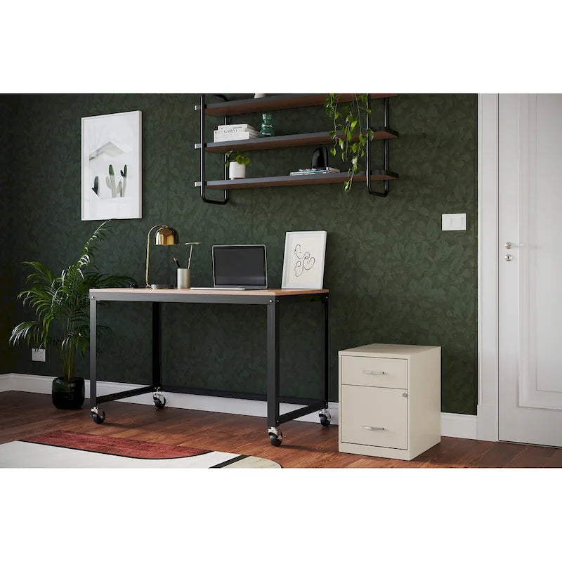 Classeur vertical métallique à 2 tiroirs de 45 cm de profondeur, largeur Lettre, avec tiroir pour accessoires