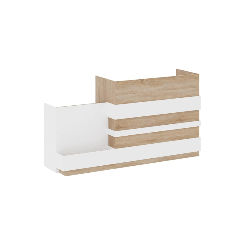 Bureau de réception de bureau contemporain avec tiroir clavier