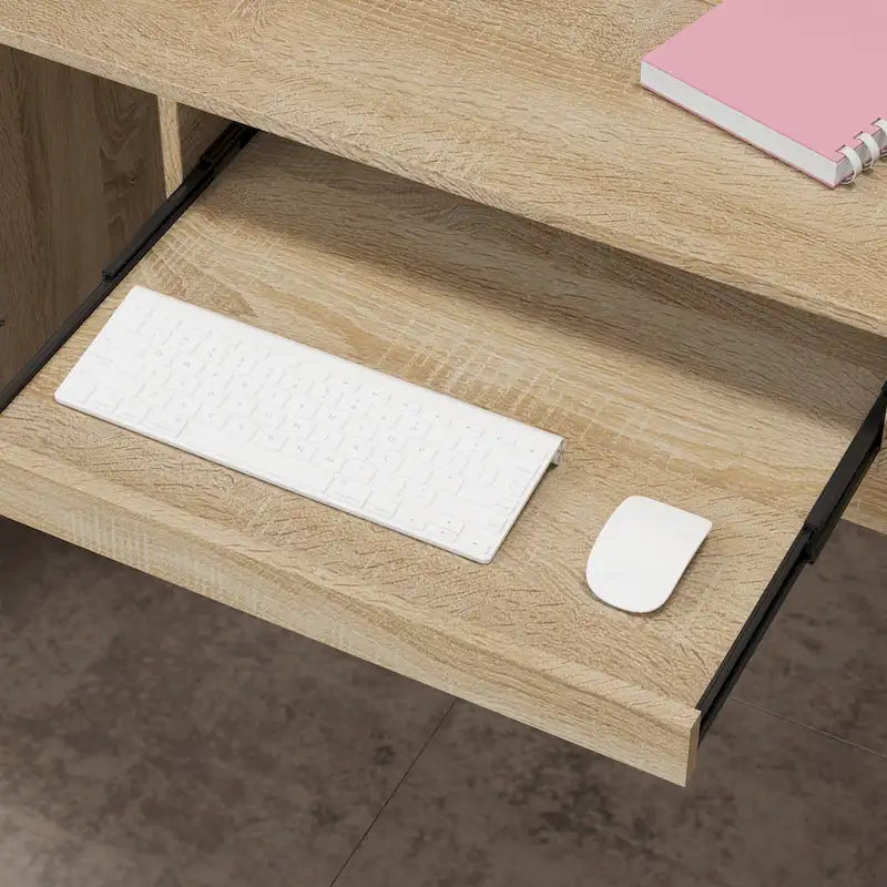 Bureau de réception de bureau contemporain avec tiroir clavier