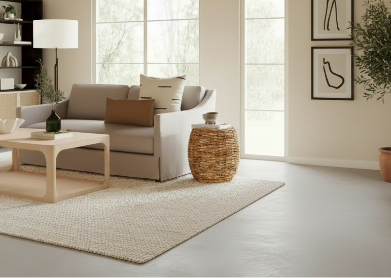 Naomi Woven Abaca Accent Table by East at Main - 19x19x19