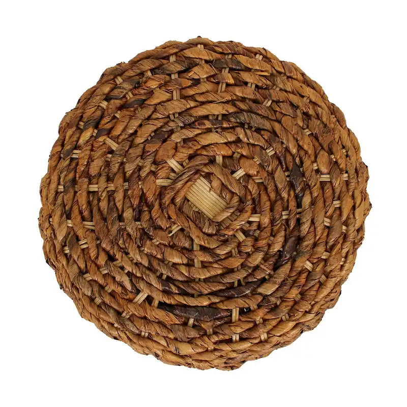 Table d'appoint en abaca tissé – 19x19x19