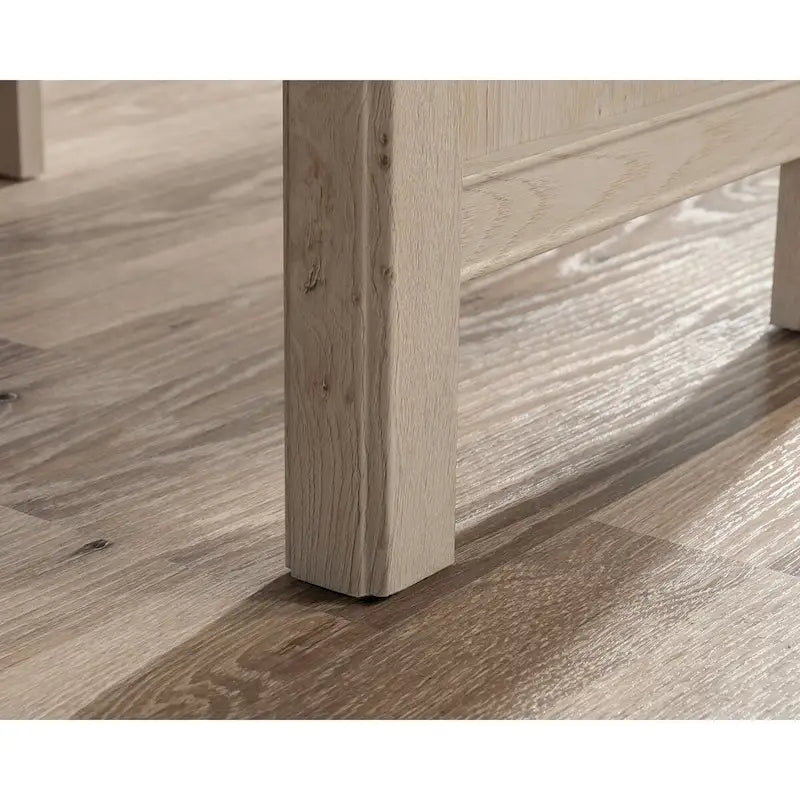 Bureau d'angle avec tiroir classeur - Châtaignier laqué blanc