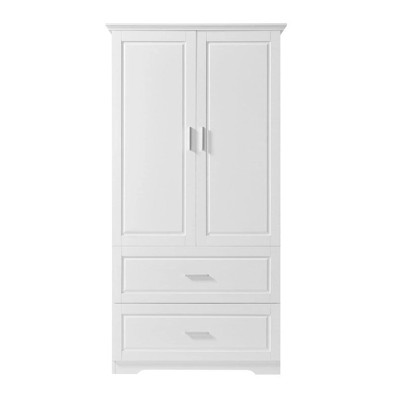 Meuble de rangement large avec 2 portes et 2 tiroirs