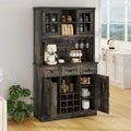 Buffet de cuisine autoportant avec huche 72 pouces